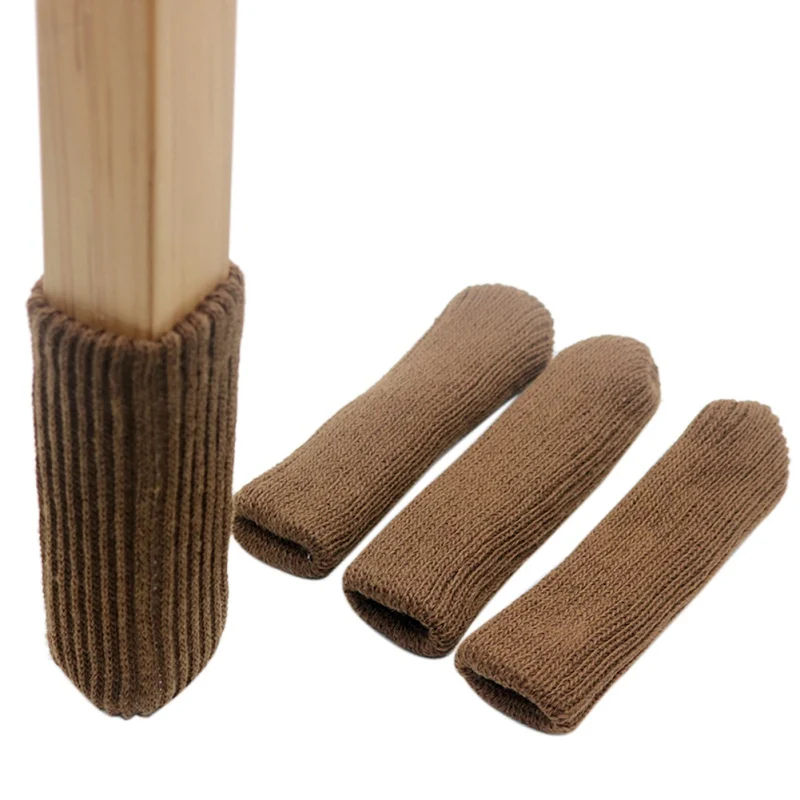 

4PCS Chair Leg Socks Knitted Elastic Furniture Leg Socks Chair Leg Floor Protectors Chair Feet Covers