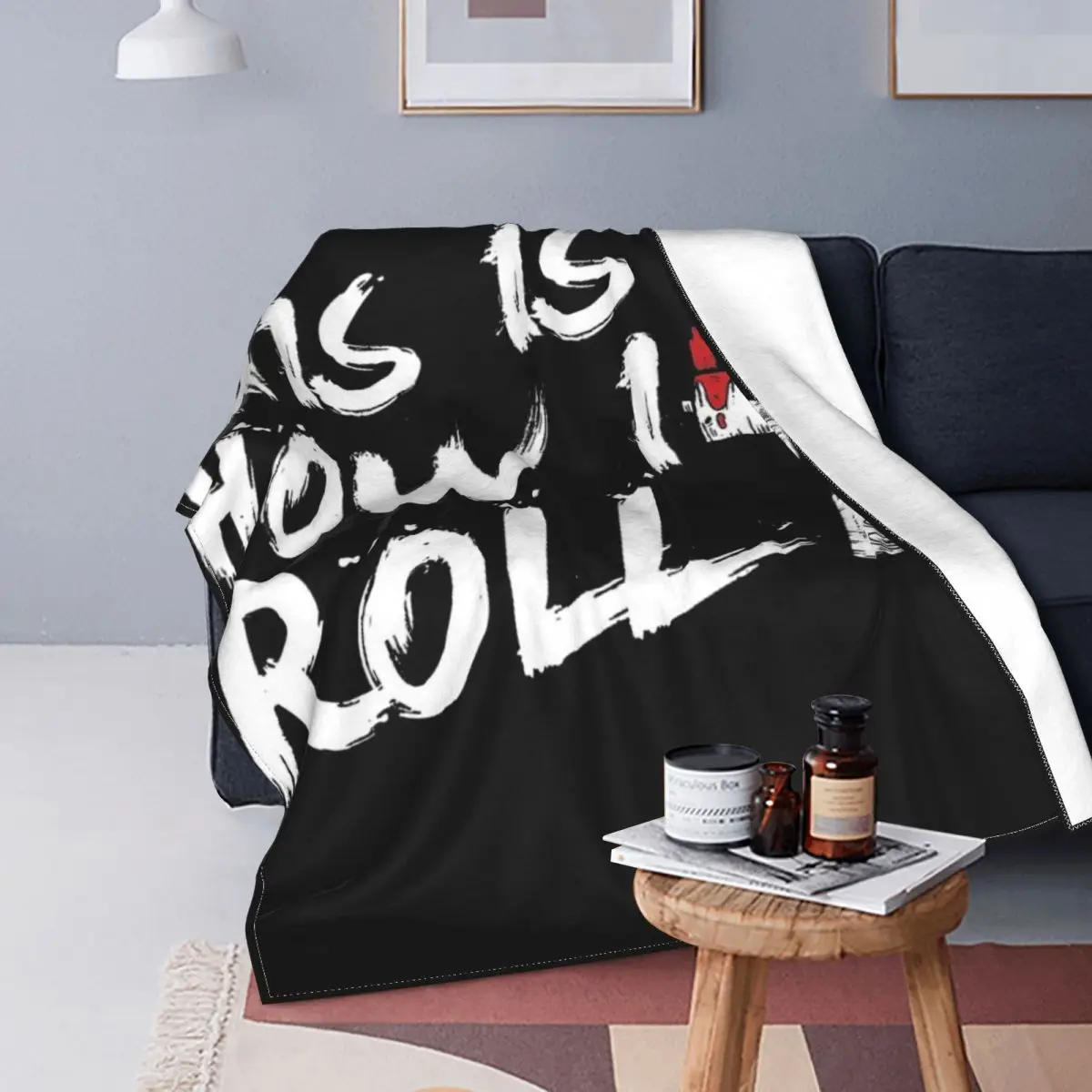 

Rollo de 1 manta para cama, colcha a cuadros para sofá, a cuadros