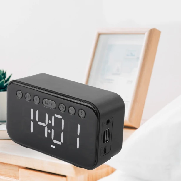 Bluetooth 5 0 будильник динамик цифровой светодиодный ЖК-дисплей беспроводной