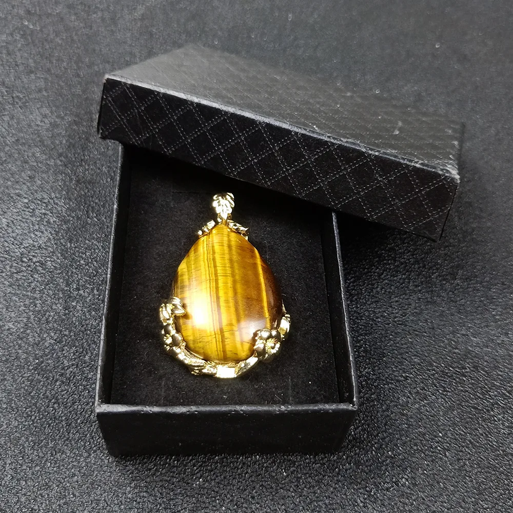 Натуральный камень тигровый глаз подвески ювелирные изделия кулон ожерелье