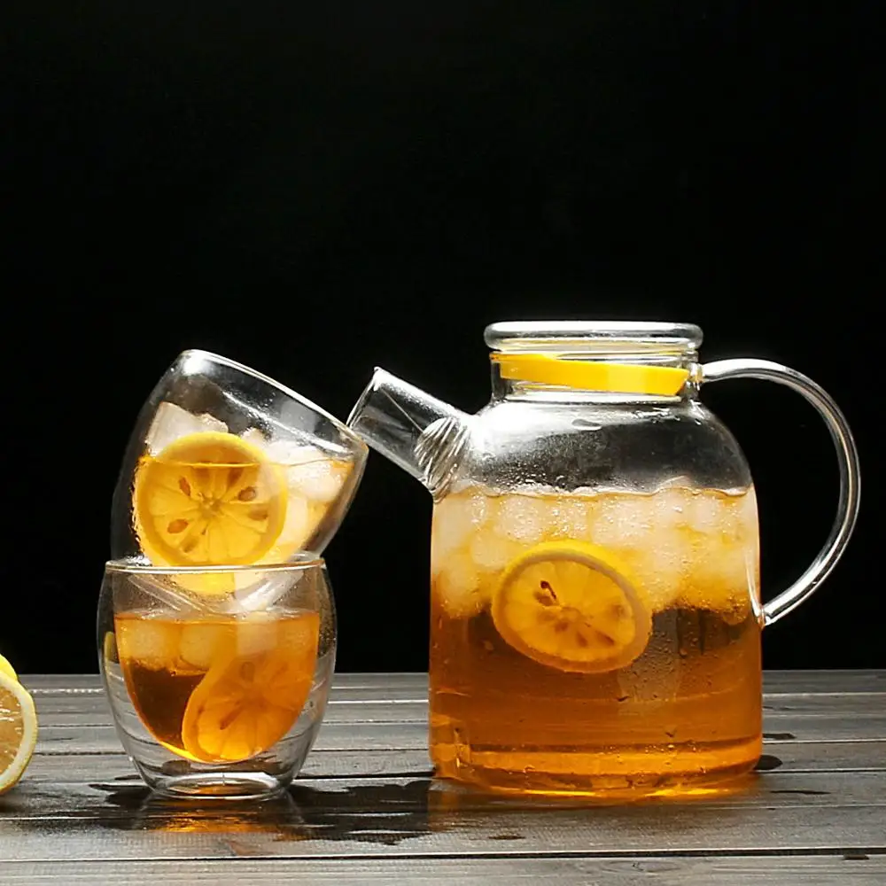 

Glass Tea Pot Heat-resistant Glass thickening Large-capacity Teapot Transparent Pot Home Afternoon Tea Kettle Heatable