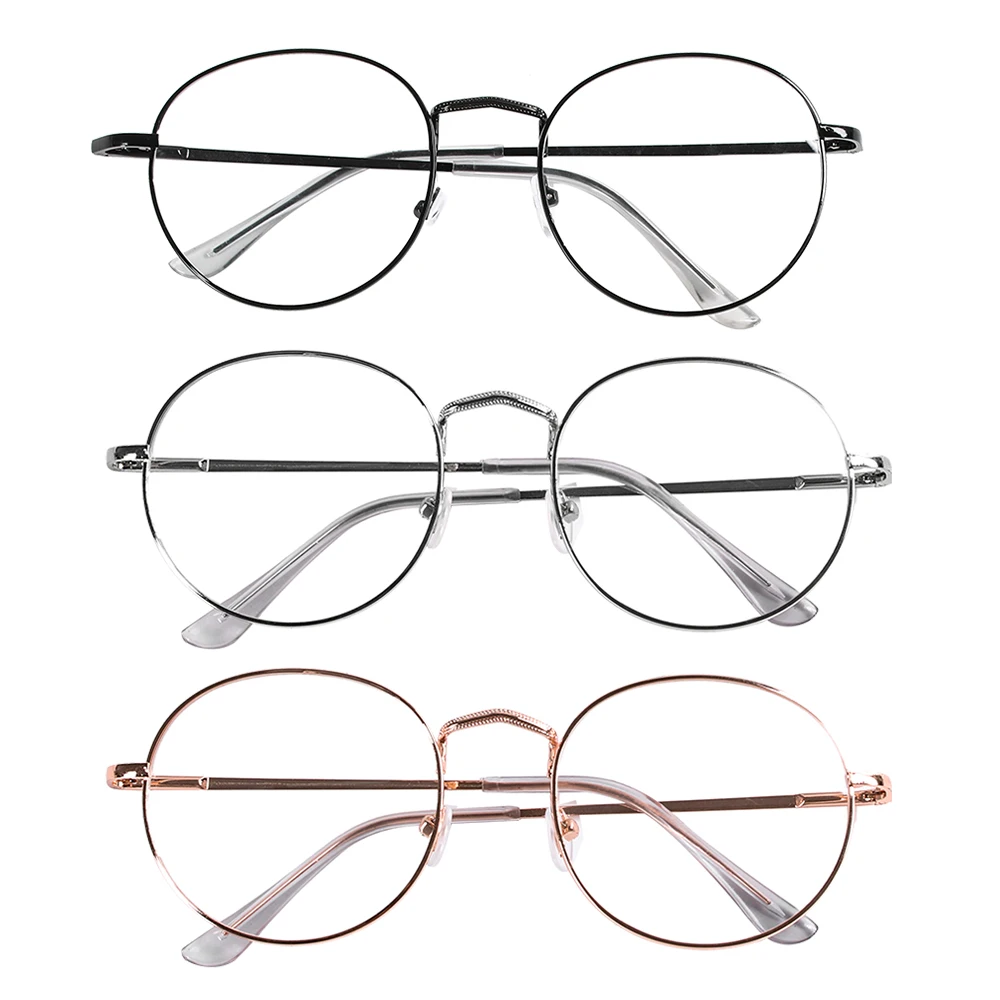 Metal Reading Glasses Frame Clear Lens Men Women Classical Presbyopic Glasses Optical Spectacle Eyewear Vision Care