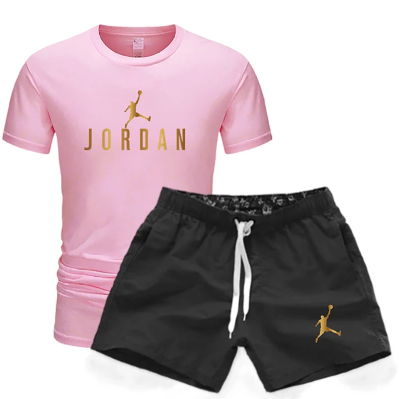 

2021 brand men's Jordan 23 sweat shirt pants summer men's cotton T-shirt + shorts casual suit sportswear men's clothing