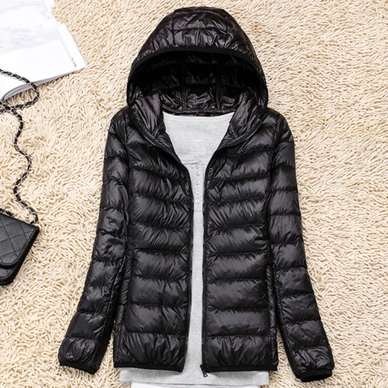 

Women Down Coats Fashion Korean Woman Down Coat Jacket Winter Woman Thick Padded Hooded Coat Down Jacket Woman Hooded Plus Size