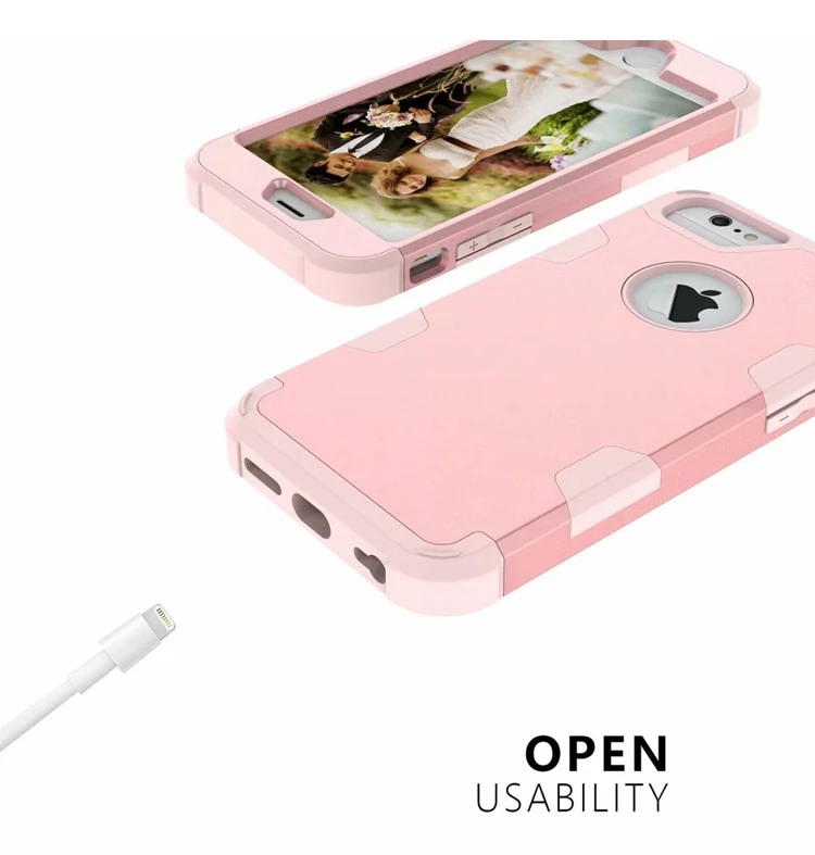 Для iPhone 6S/6 4," гибридный противоударный защитный резиновый силиконовый чехол для задней панели 7 8 Plus X Xs чехол