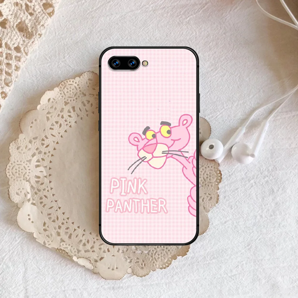 

Pink Cute Funny Naughty Panther Phone Case Cover Hull For HUAWEI Honor 6A 7A 8 8A 8S 8x 9 9x 9A 9C 10 10i 20 Lite Pro black Etui
