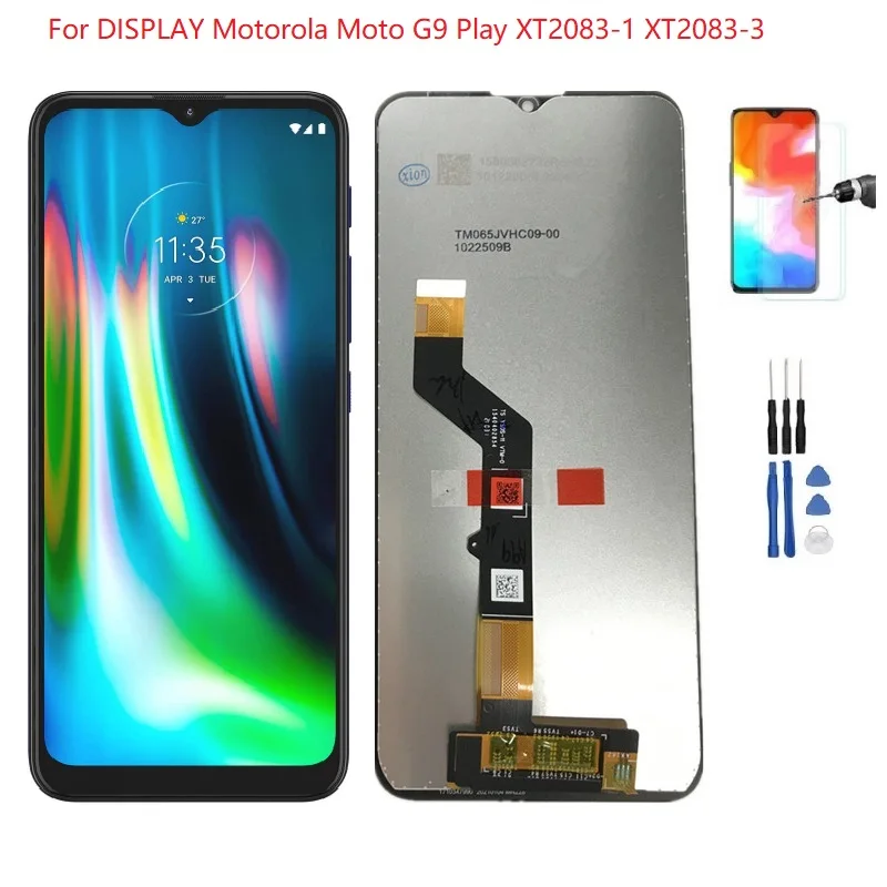 

6.5 inch For Motorola Moto G9 Play Lcd XT2083-1 XT2083-3 LCD + TOUCH SCREEN For Screen MOTOROLA MOTO G9 Play Display