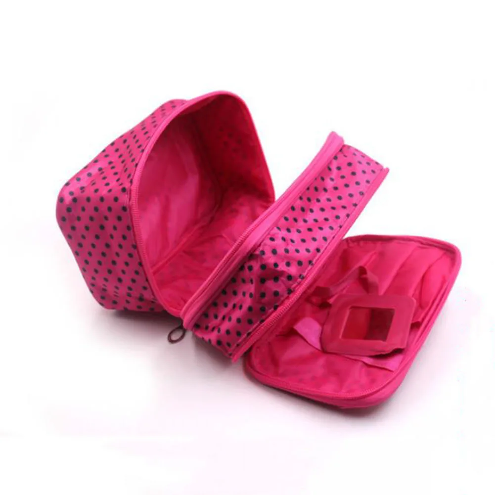 Набор косметических принадлежностей для макияжа два слоя сумка-Органайзер |