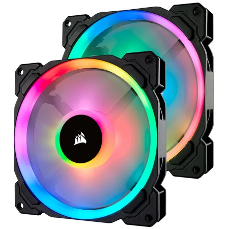 Corsair Вентилятор охлаждения LL серия LL120 RGB 140 RGB 120 мм двойной светильник RGB светодиодный PWM одиночный вентилятор с светильник ing Node Pro - Цвет лезвия: LL 140 Dual Pack