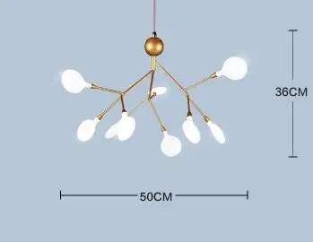 9 leds 14W Креативное искусство Дизайнерские теплые белые 27/36/45/63 светодиодный Роскошные хрустальные люстры кулон в форме листика дерева потолочный светильник деко люстры Обеденная Спальня - Цвет абажура: 9 leds 14W