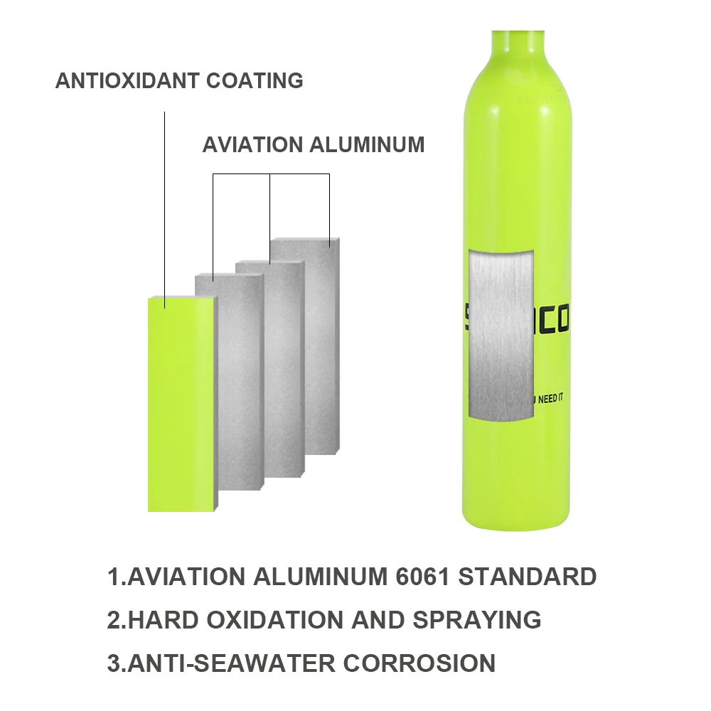 Оборудование SMACO для мини резервуара подводного плавания цилиндр дайвинга с
