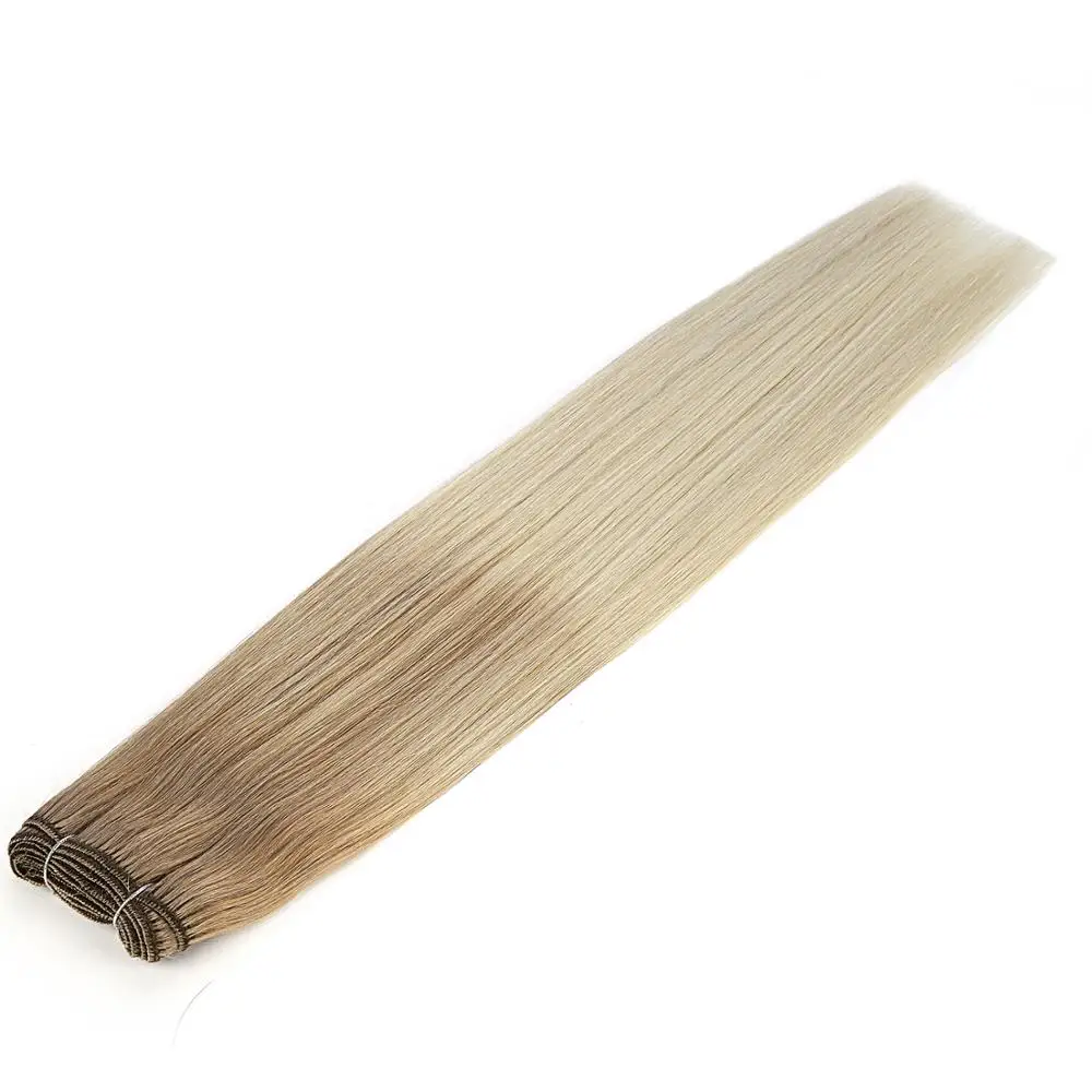 Neitsi прямые человеческие волосы Remy с двойным нарисованным плетением для