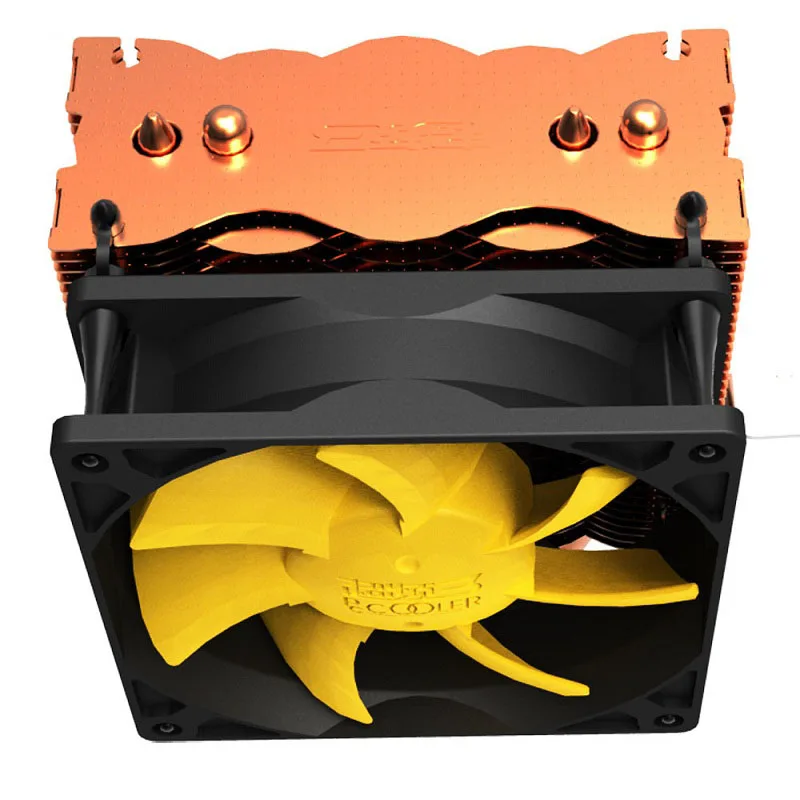 Pccooler S83 2 heatpipe cpu кулер медный обшивка радиатора 80 мм тихий вентилятор охлаждения