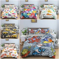 cute cat bedding set luxury for child duvet cover cartoon style quilt cover queen size comforter sets bedclothes