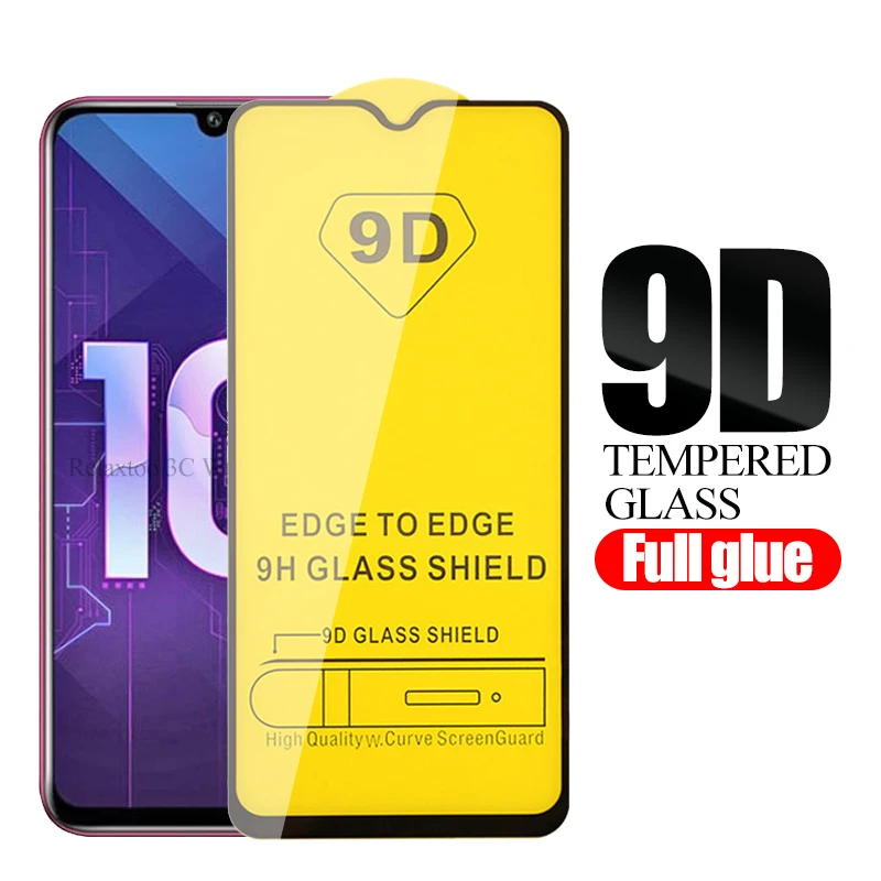 Защитное стекло на honor 10i 9D полное клеевое для huawei 20 pro honer 10 lite 9 light 8s 8x 8c Защитная