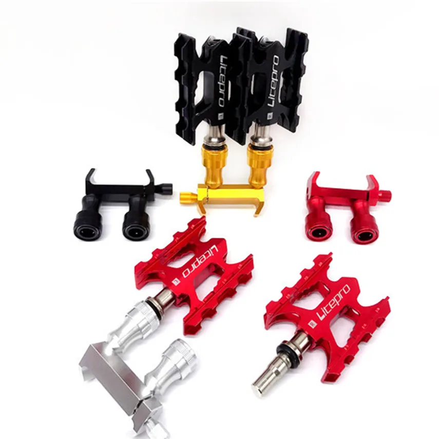 

For BROMPTON Quick Release Pedal Mount Folding Bike Bicycle Pedal Quick Release Seat Double Head Quick Release Seat