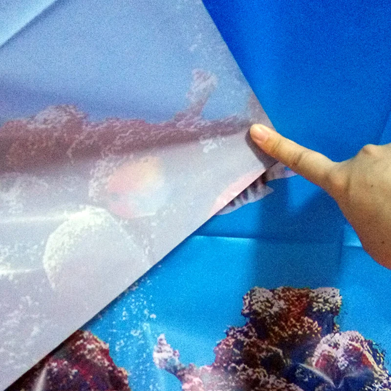 Peva синий океан Тропические рыбы пляж 3d Горячие с пластиковыми крючками Водонепроницаемый Ванная комната для ванной шторы подарок