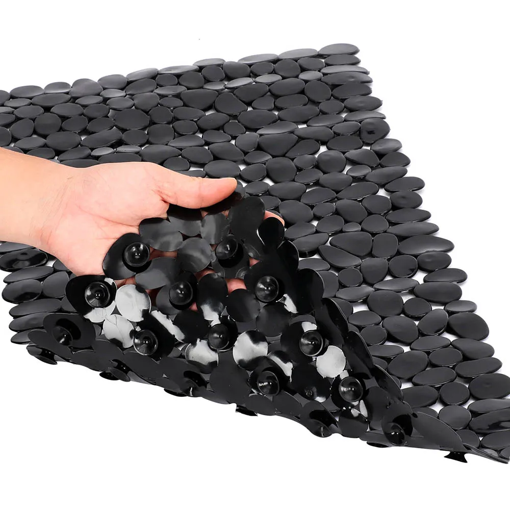 anti slip bathtub mats rubber pebbles stone 7036cm bathtub mat suction cup shower cushion foot pad pvc antiskid bathroom parts free global shipping