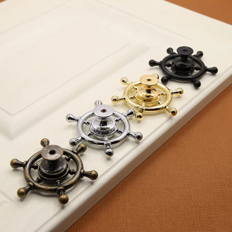LCH Ancient Style Zinc Alloy Handle Stern Rudder Shaped Cabinet Knob Drawer Pull Crystal | Обустройство дома