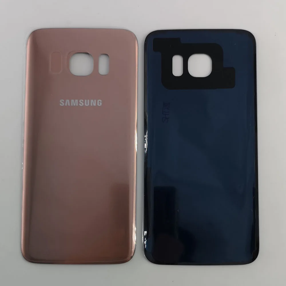 10 шт./лот S7 EDGE задняя крышка батарея чехол 3D стекло Корпус Крышка для SAMSUNG Galaxy S7 EDGE G935F задняя дверь+ клейкая наклейка