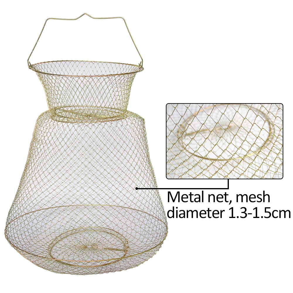 Складной металлический Портативный Клетка Краб Креветка-кальмар Сталь Железная