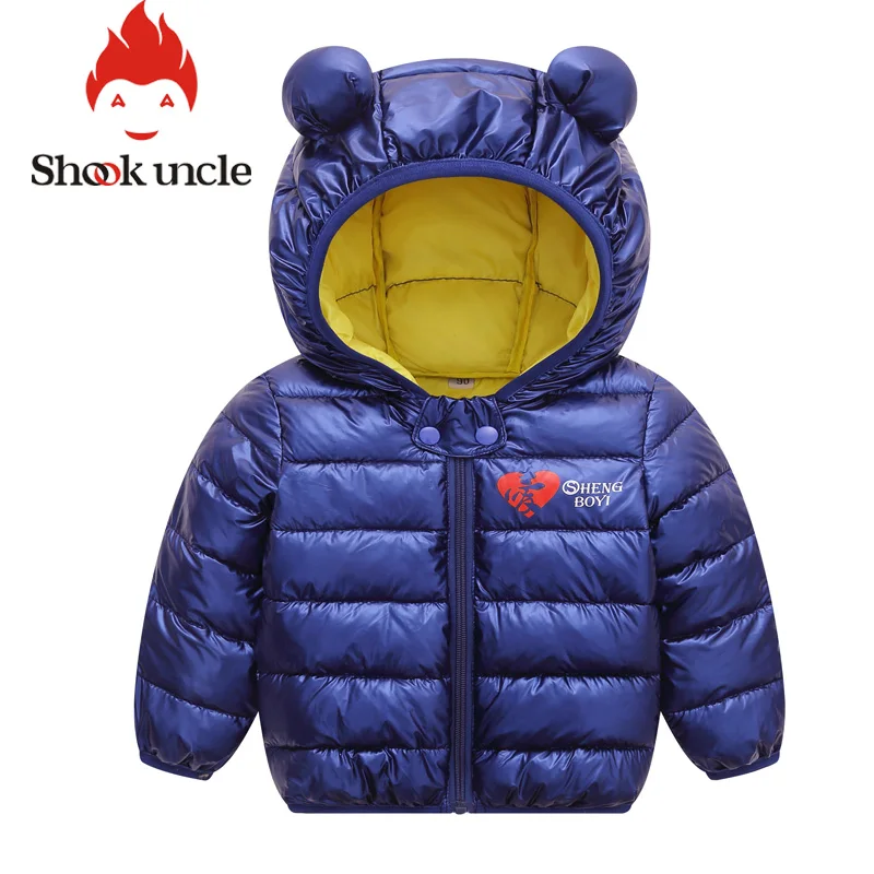 Яркая Ткань с капюшоном хлопковое зимнее пальто для девочек зимняя куртка