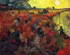 Картины картины Винсента Ван Гога: красные виноградники на Arles маслом, печать на холсте, настенное украшение для гостиной, спальни