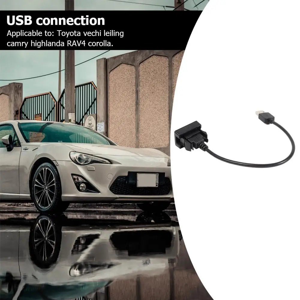 Встраиваемый удлинитель Usb-порта для приборной панели автомобиля адаптер Toyota Vios