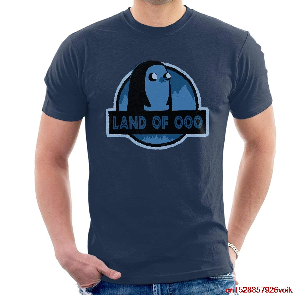 FGHFG Jurrasic Park Land of Ooo Gunter Мужская футболка унисекс wo |