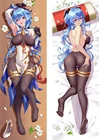 Аниме игра Genshin Impact Ganyu Dakimakura Наволочка на подушку с двухсторонним принтом персиковая облегающая наволочка x 50 см