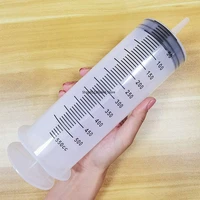 syringe 500 ml large capacity syringe reusable pump measuring with 1m tube feeding ink dog accessories supplies dog slow