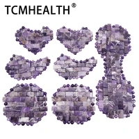 tcmhealth heart shape jade eye mask amethyst facial massager natural stone for therapy sleep eye mask relieve fatigue skin care