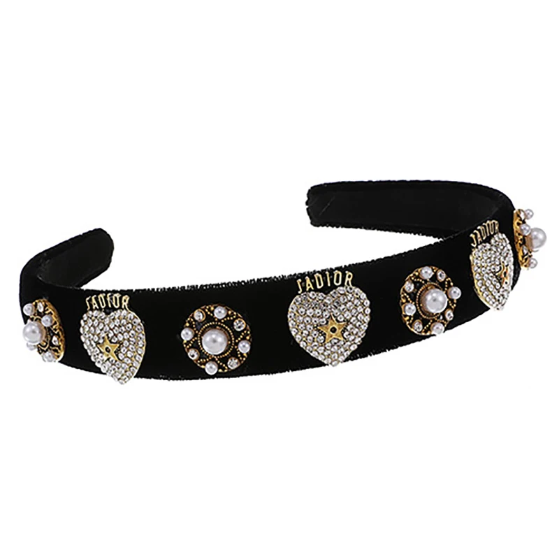 

ZHINI Новые корейские модные головные повязки с имитацией жемчуга для женщин Роскошные Очаровательные Стразы Украшения для волос аксессуары для волос