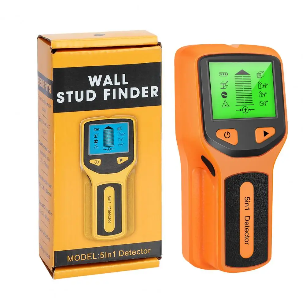 

Practical Electronic 5-in-1 Multifunction Wall Scanner with LCD Display Stud Detector Easy Reading High Performance