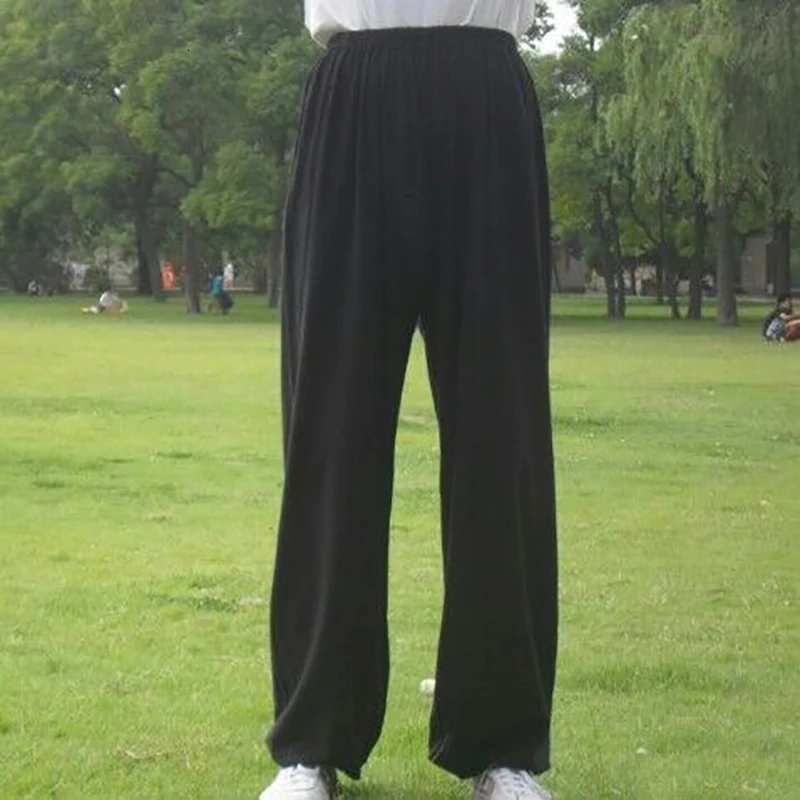 Китайские тренировочные штаны для боевых искусств 95-185 см хлопковые мужские