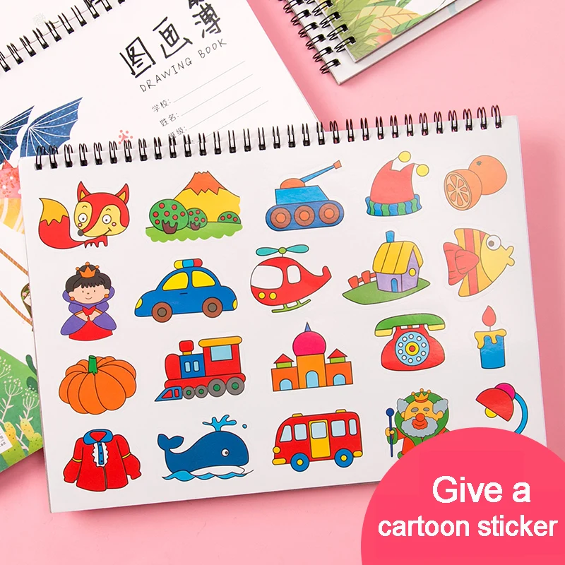 4 книги/набор Детская бумага для рисования в виде рулона|Бумага рисования| |