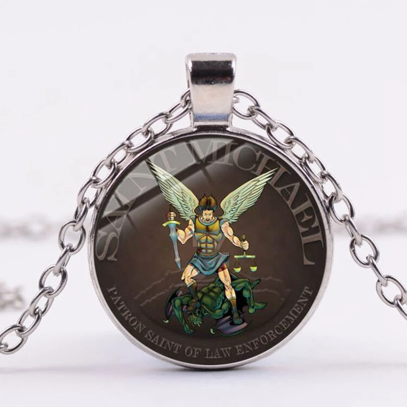 Ожерелье Archangel St.Michael Protect Me Saint Shield защитное ожерелье Talisman Orhodox с подвеской