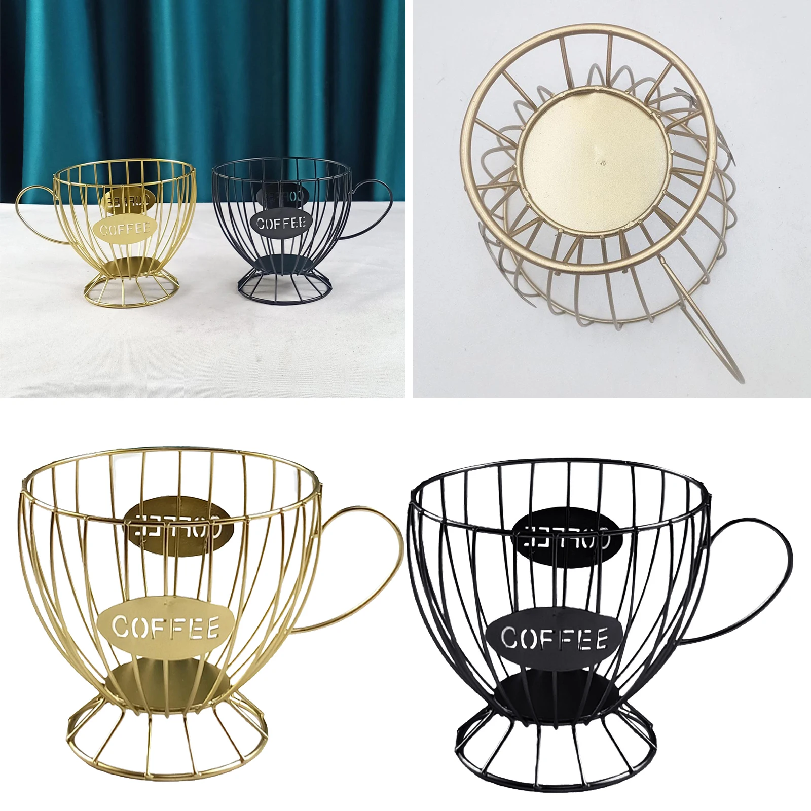 

Универсальная корзина для хранения кофейных капсул, винтажный органайзер для кофейных капсул, держатель для дома, кафе, отеля, аксессуары