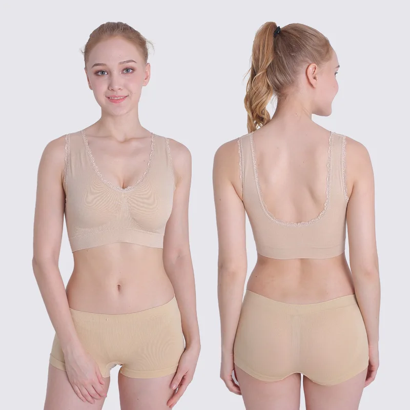 Женский кружевной спортивный бюстгальтер WANAYOU ударопрочный дышащий для фитнеса