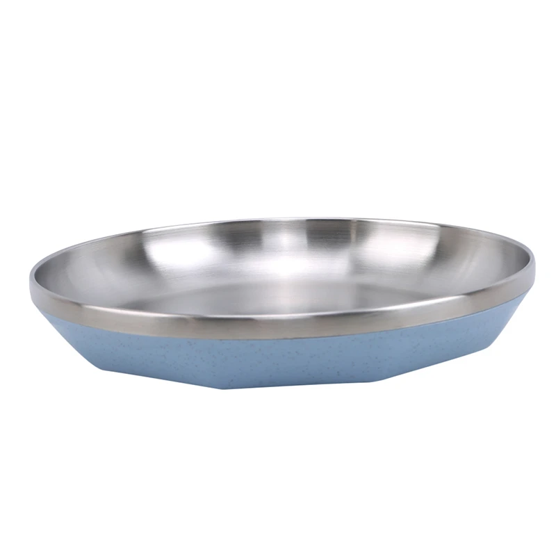 Столовые тарелки из нержавеющей стали Западный стейк круглый поднос