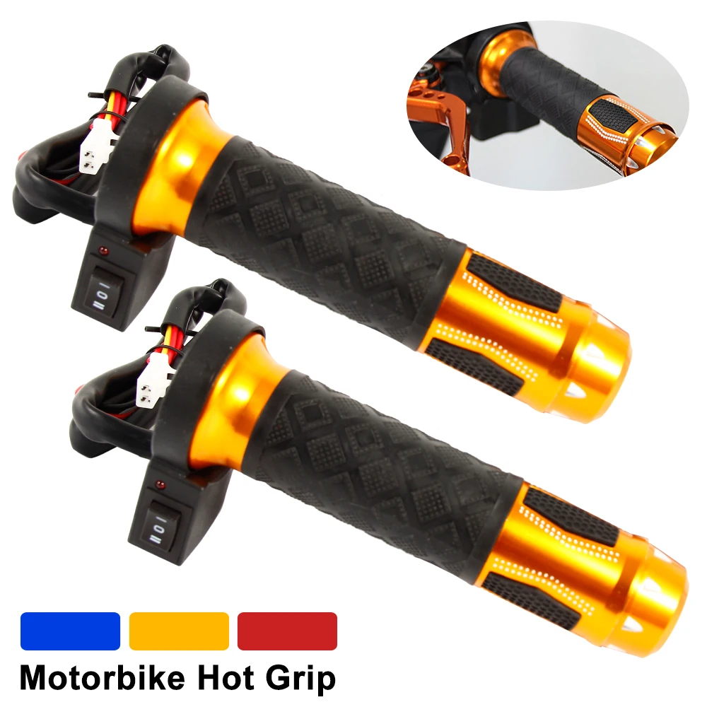 

1 pair of 2 heated grips for motorcycle, 12v, for Motocross, accelerator diameter 22mm