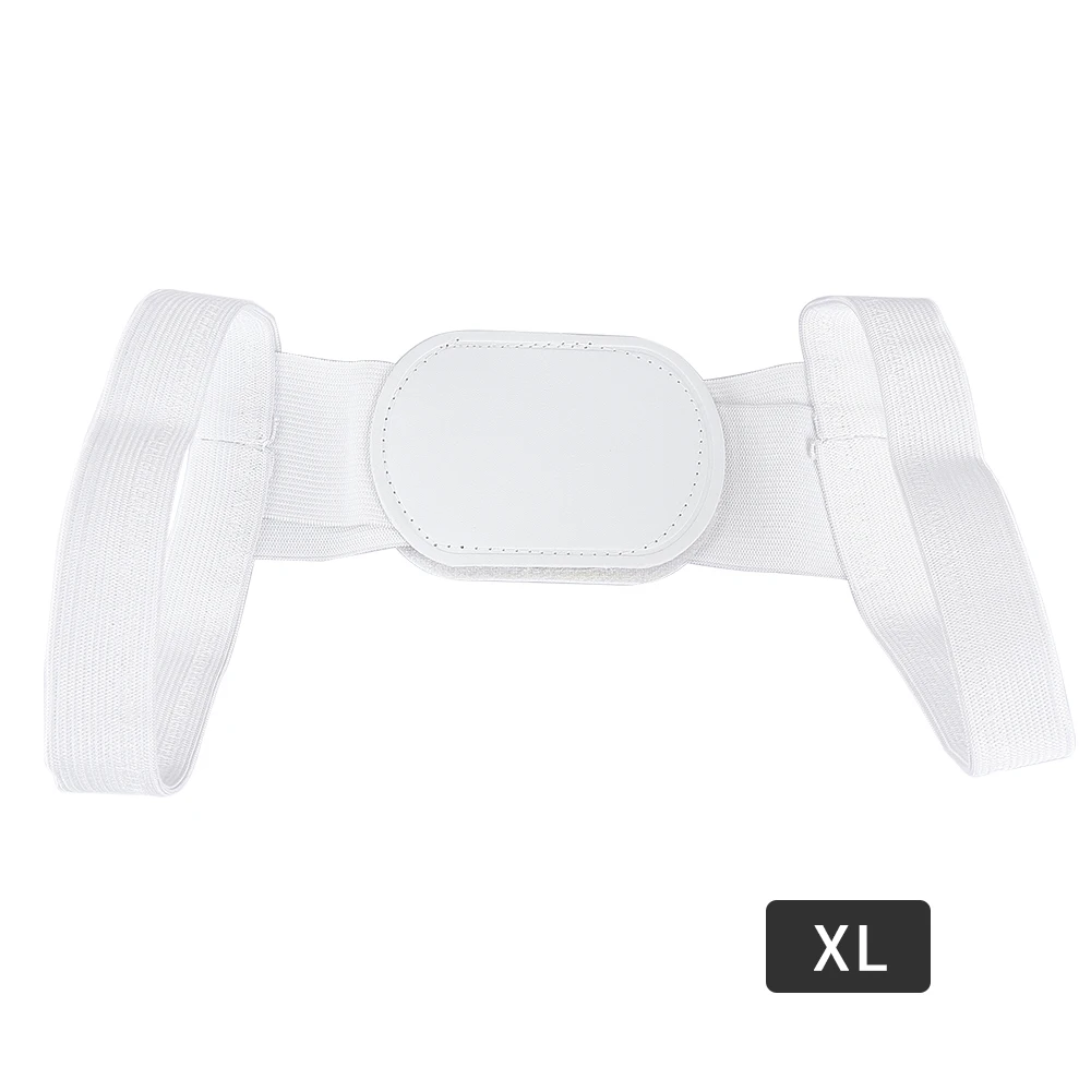 white XL Регулируемый размер задняя плечевая осанка корректор поддержка пояса выпрямление осанки ортопедический корсет красоты - Цвет: white XL