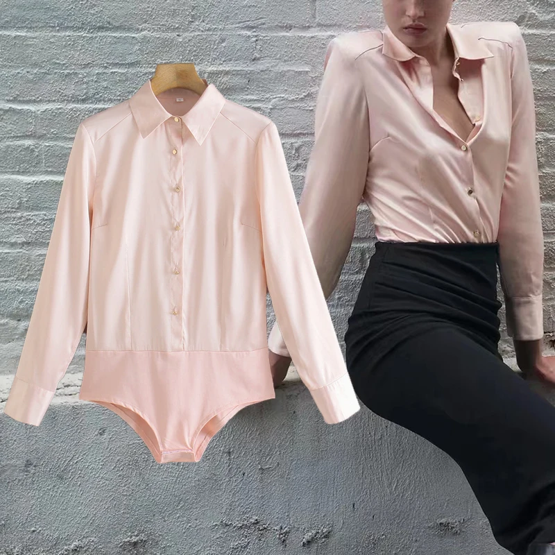 

Женское боди с длинным рукавом ZA, повседневная однотонная облегающая блузка для офиса, уличная одежда, весна-осень 2021