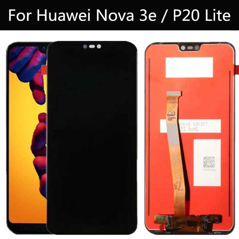 5 84 &quotЖК дисплей для HUAWEI P20 Lite ЖК ANE LX1 LX3 Nova 3e + сенсорный экран экран|Экраны