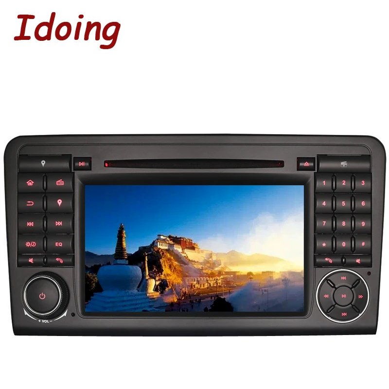 Idoing Android9.0/4G + 32G/8 Core/2Din для merceesbenz W164/X164 автомобильный мультимедийный плеер рулевое