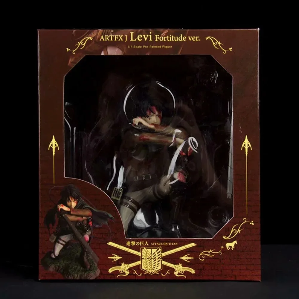 

COSTAR Hot Anime Attack on Titan Survey Corps Captain Levi Ackerman Bloody Battle Figure Boxed Model Toys