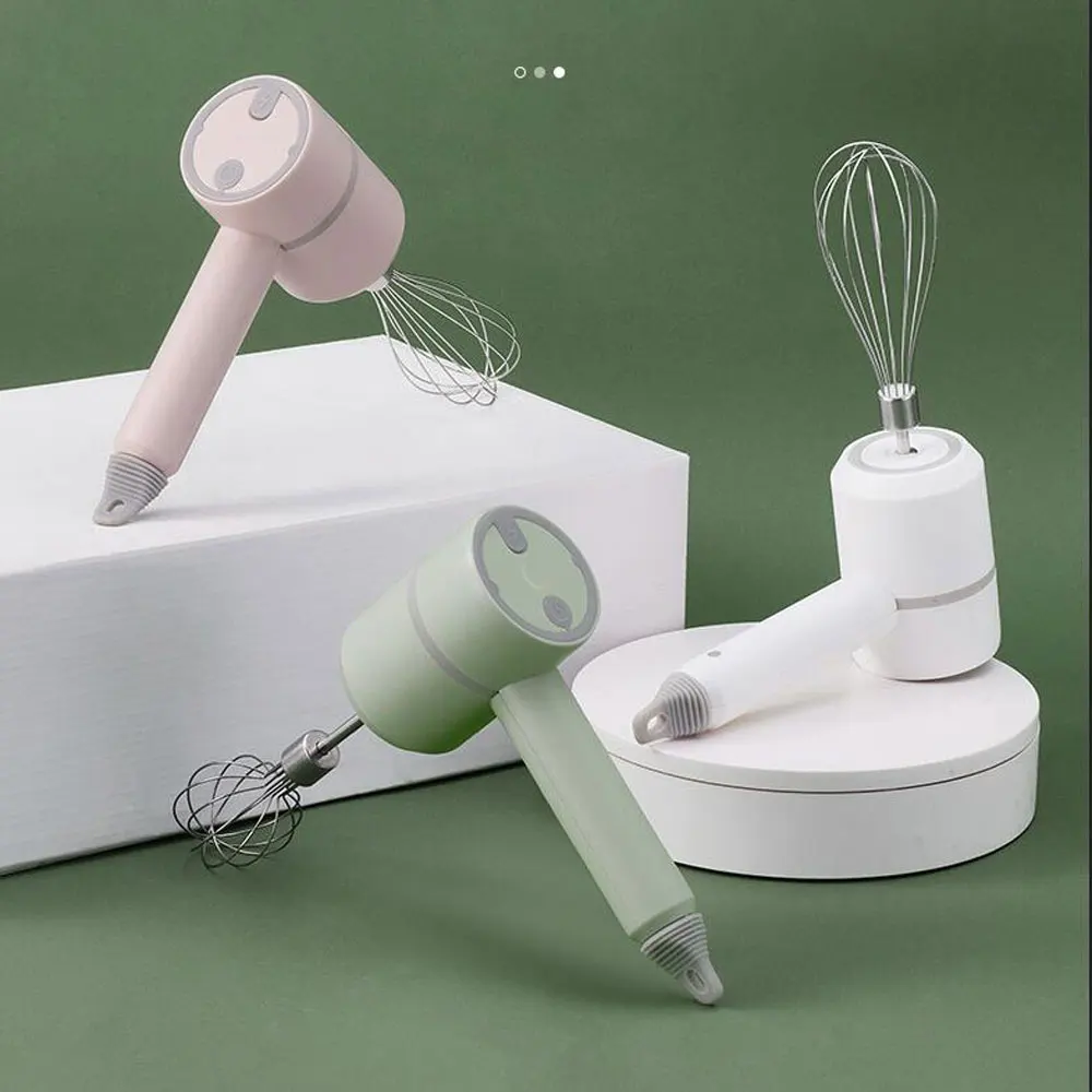 

Wireless Mixer Portable Electric Food Mixers Handheld 3 Speeds High Power Blender Power Dough Blenders Egg Beater Milk Frother