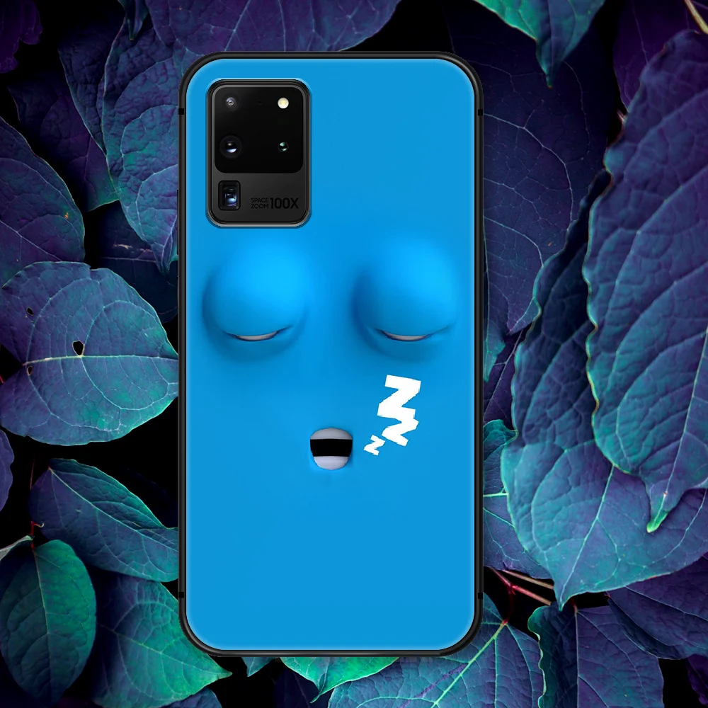 

Funny Face Cute Cartoon Couple Phone Case For Samsung Galaxy Note S 8 9 10 20 Plus E Lite Uitra black Cell Trend Hoesjes