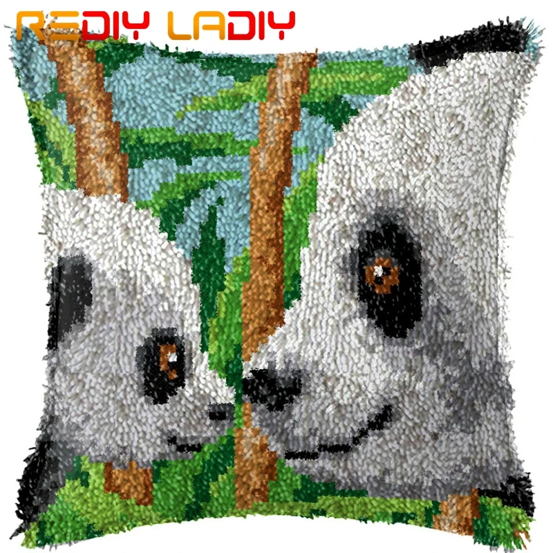 Крюк с защелкой панда любовь предварительно холщовые распечатанные на чехол для