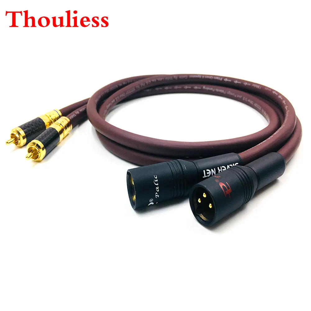 Thouliess 2RCA к 2XLR Штекерный кабель RCA XLR исходный интерсоединительный аудио кабель Позолоченный штекер для Тара-лаборатории Prism OMNI 2 провода